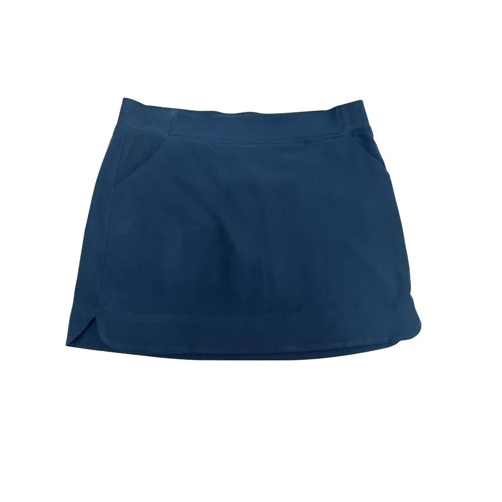 32 Degrees Cool Navy Skort Size Large Built In Shorts Stretch Active Sport Skirt - Picture 2 of 7